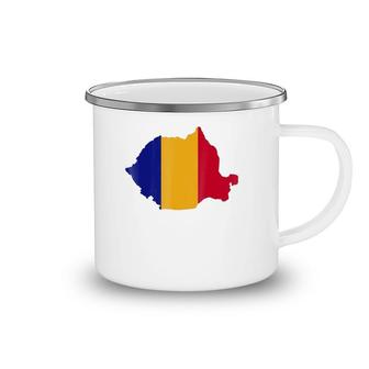 Romania Map Flag Gift Camping Mug | Mazezy