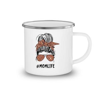 Rose Messy Bun Mom Life Matching Mommy Daughter Mother Camping Mug | Mazezy
