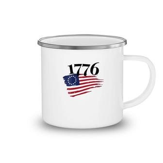 Ross Flag 1776 Camping Mug | Mazezy