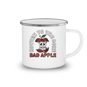 Rotten To The Core Bad Apple Funny Retro Camping Mug | Mazezy