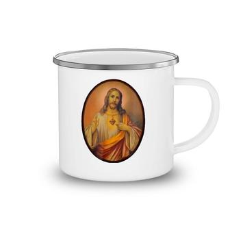 Sagrado Corazon De Jesus Camping Mug | Mazezy