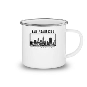 San Francisco Vintage Skyline California San Francisco Camping Mug | Mazezy