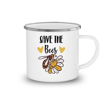 Save The Bees Honey Environmentalist Pullover Camping Mug | Mazezy