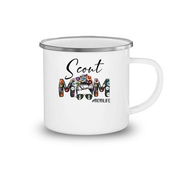 Scouting Scout Mom Life Messy Bun Hair Mother's Day Camping Mug | Mazezy