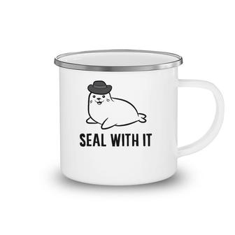 Seal With It Cute Seal Animal Lover Camping Mug | Mazezy