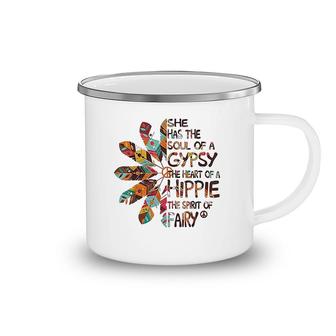 She Has The Soul Of A Gypsy The Heart Of A Hippie Camping Mug | Mazezy