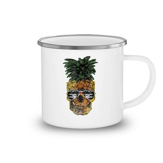 Skull Pineapple Hawaii Aloha Camping Mug | Mazezy