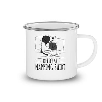 Sleeping Border Collie Pyjamas Official Napping Camping Mug | Mazezy