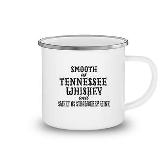 Smooth As Tennessee Whiskey Basic Gift Camping Mug | Mazezy