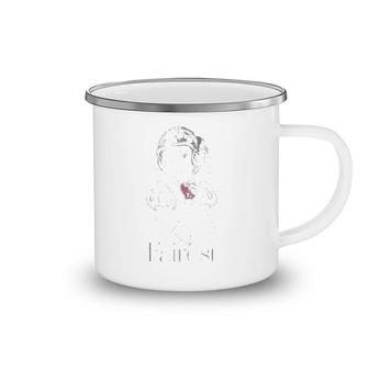 Snow White Fairest Portrait Faded Graphic Camping Mug | Mazezy