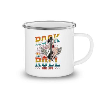 Sock Hop Costume Rock 'N' Roll For Life Greaser Babe And Men Camping Mug | Mazezy