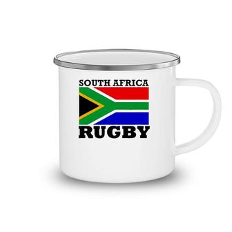 South African Rugby Springbok Bokke Tee Camping Mug | Mazezy