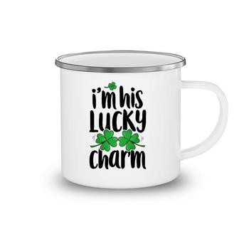 St Patrick's Day Couples I'm His Lucky Charm Matching Gifts Camping Mug | Mazezy