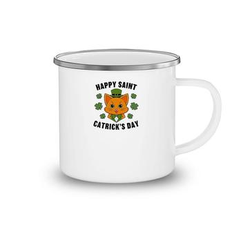 St Patrick's Day Happy Saint Catrick's Day Camping Mug | Mazezy