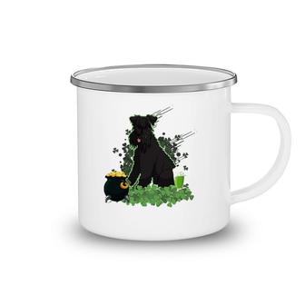 St Patrick's Day Kerry Blue Terrier Dog Camping Mug | Mazezy