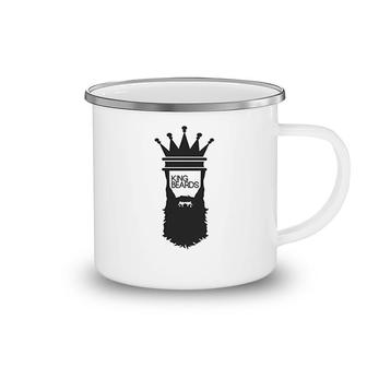 St Patricks Day King Beard Camping Mug | Mazezy