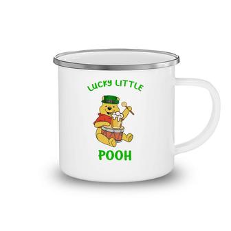 St Patricks Day Leprechaun Hat Lucky Little Pooh Animal Lovers Good Gift Camping Mug | Mazezy