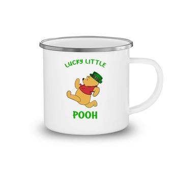 St Patricks Day Leprechaun Hat Lucky Little Pooh Animal Lovers Pretty Gift Camping Mug | Mazezy