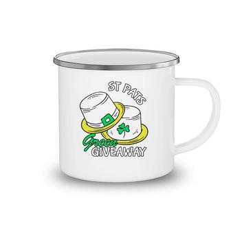 St Pats Green Giveaway Gift Camping Mug | Mazezy