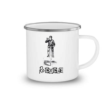Steampunk Recycle Bicycle Camping Mug | Mazezy
