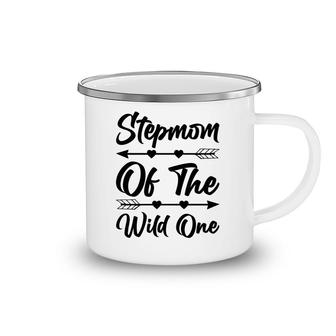 Stepmom Of The Wild One Black 1St Birthday Camping Mug - Seseable