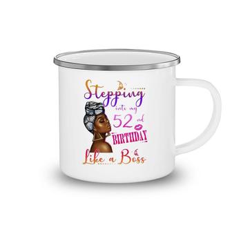 Stepping Into My 52Nd Birthday Born In 1970 52Nd Birthday Camping Mug | Mazezy