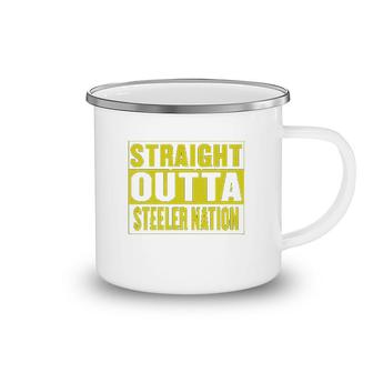 Straight Outta Steeler Nation Camping Mug | Mazezy