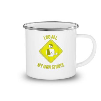 Stunt Woman Broken Arm Recovery Get Well Camping Mug | Mazezy