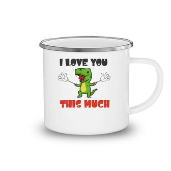 T Rex Cute Valentine's Day Dinosaur Awesome Cute Cool Camping Mug | Mazezy