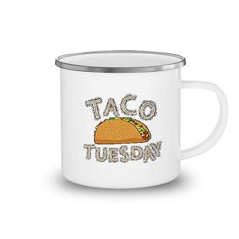 Taco Tuesday Funny Meme Mexican Food Pun Bell Graphic Camping Mug | Mazezy