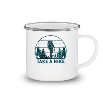 Take A Hike Beautiful Snowy Forest Hiker Camping Mug | Mazezy