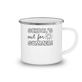 Teacher End Of Year School's Out For Summer Last Day Camping Mug | Mazezy