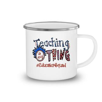 Teaching Is My Thing Head Educator Squad Camping Mug | Mazezy