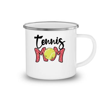 Tennis Mom Pink Leopard Tennis Mama Mother's Day Tennis Mom Camping Mug | Mazezy