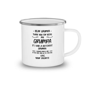 Thank You For Being My Grumpa Camping Mug | Mazezy