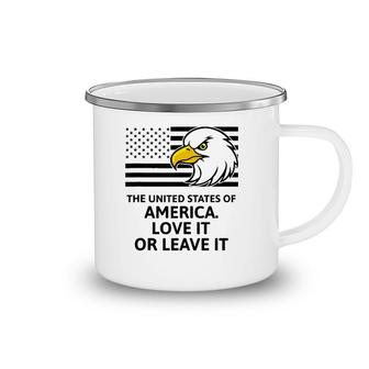 The United States Of America Love It Or Leave It Camping Mug | Mazezy