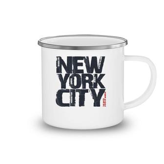 The United States Of America New York City Typography Camping Mug | Mazezy