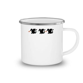 Three Fire Breathing Dragons Graphic Print Camping Mug | Mazezy