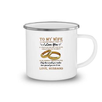 To My Wife I Love You Camping Mug | Mazezy