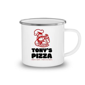 Tony's Pizza Zero Carbs Zero Calories Pizza Camping Mug | Mazezy
