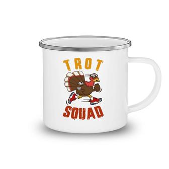 Trot Squad Thanksgiving Turkey Trot Costume Camping Mug | Mazezy