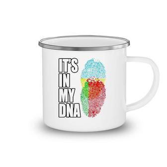 Ukrainian And Belarusian It's In My Dna Flag Camping Mug | Mazezy