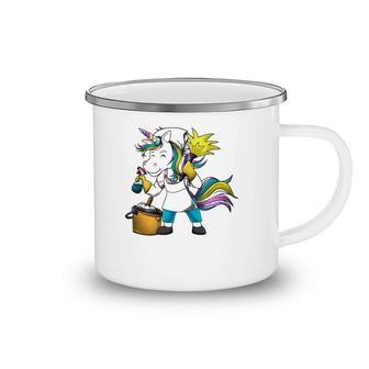 Unicorn Girl Funny Cleaning Lady Housekeeper Maid Service Camping Mug | Mazezy