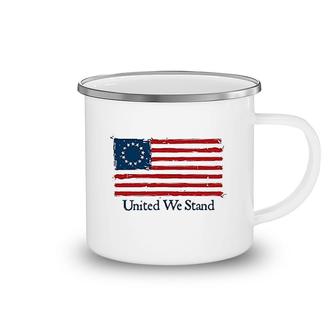 United We Stand Flag Camping Mug