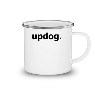 Updog Funny Joke Graphic Tee Camping Mug | Mazezy