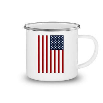 Usa American Patriotic Flag United States Red White And Blue Camping Mug | Mazezy