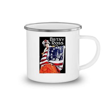 Usa Betsy Ross American Flag Art 13 Original Colonies Camping Mug | Mazezy