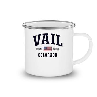 Usa Flag Stars & Stripes Vail Colorado Camping Mug | Mazezy