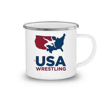 Usa Wrestling Wrestling Lover Camping Mug | Mazezy