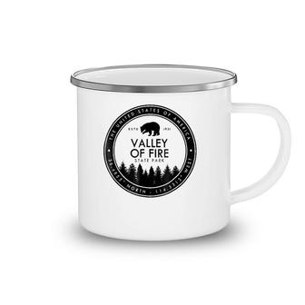 Valley Of Fire State Park Emblem Souvenirs Nevada Camping Mug | Mazezy